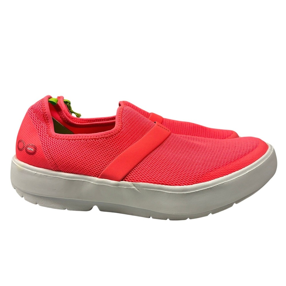 OOFOS OOmg Low Slip On Shoes Womens 11 Coral Pink Recovery Walking Casual NWT